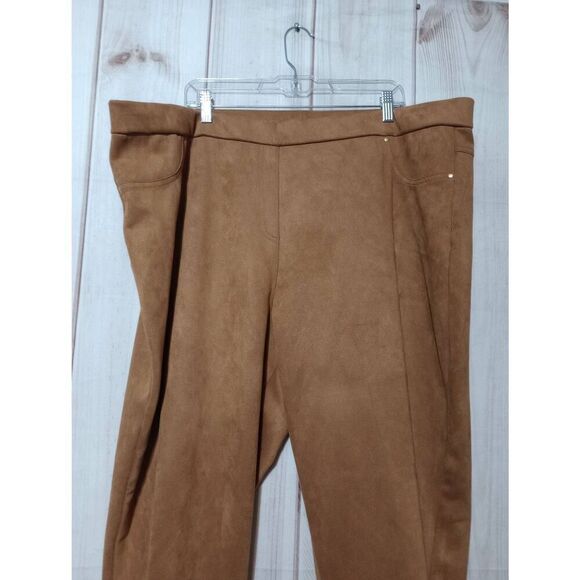 Ruby Rd Pants Ladies 3x‎ Gold Velour Jeggings - Picture 3 of 6